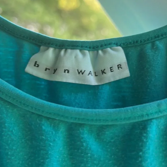 BRYN WALKER TURQUOISE BLUE TANK TOP SIZE S-M - Picture 3 of 4